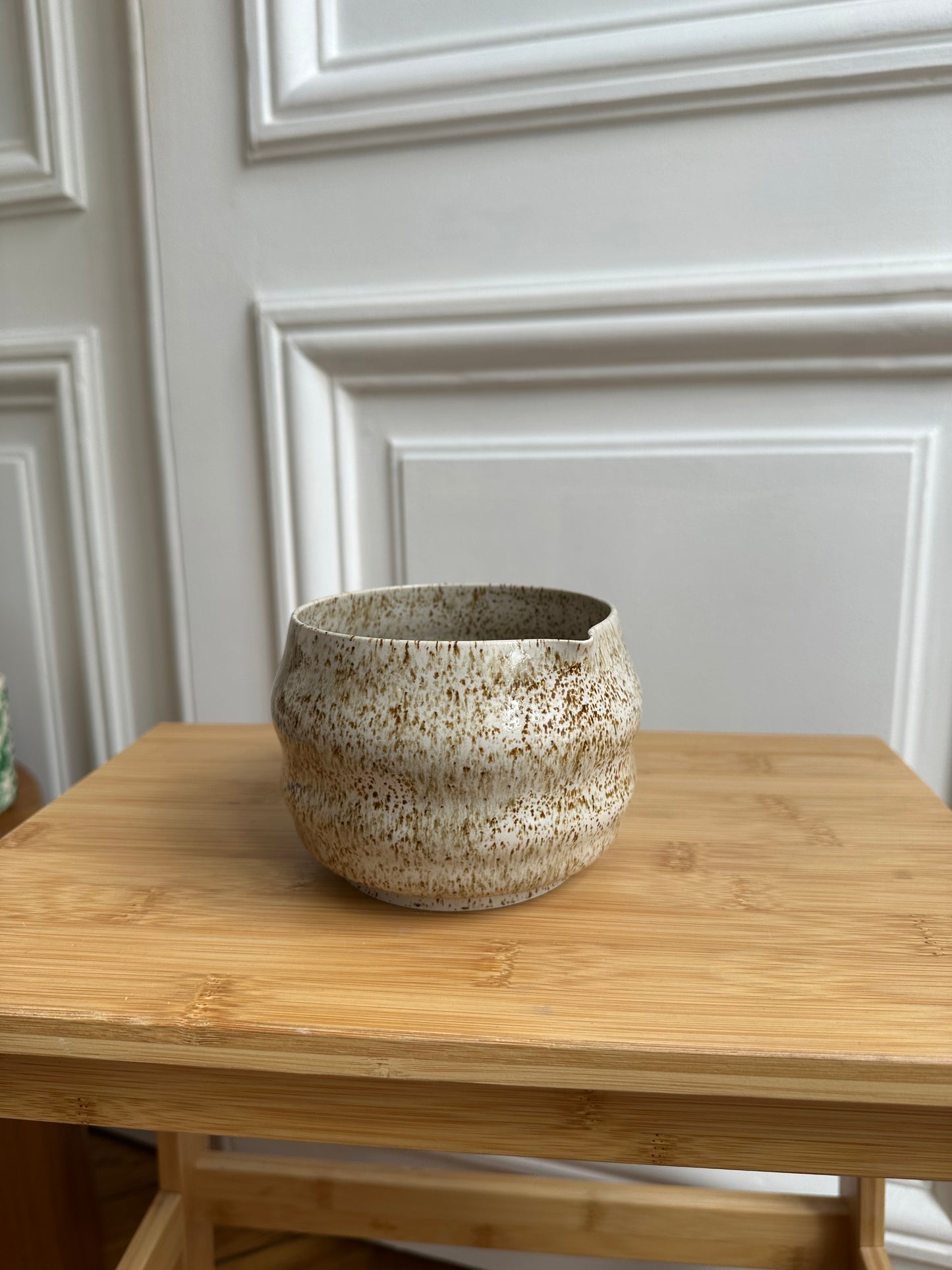 Bol à matcha - Beige moucheté