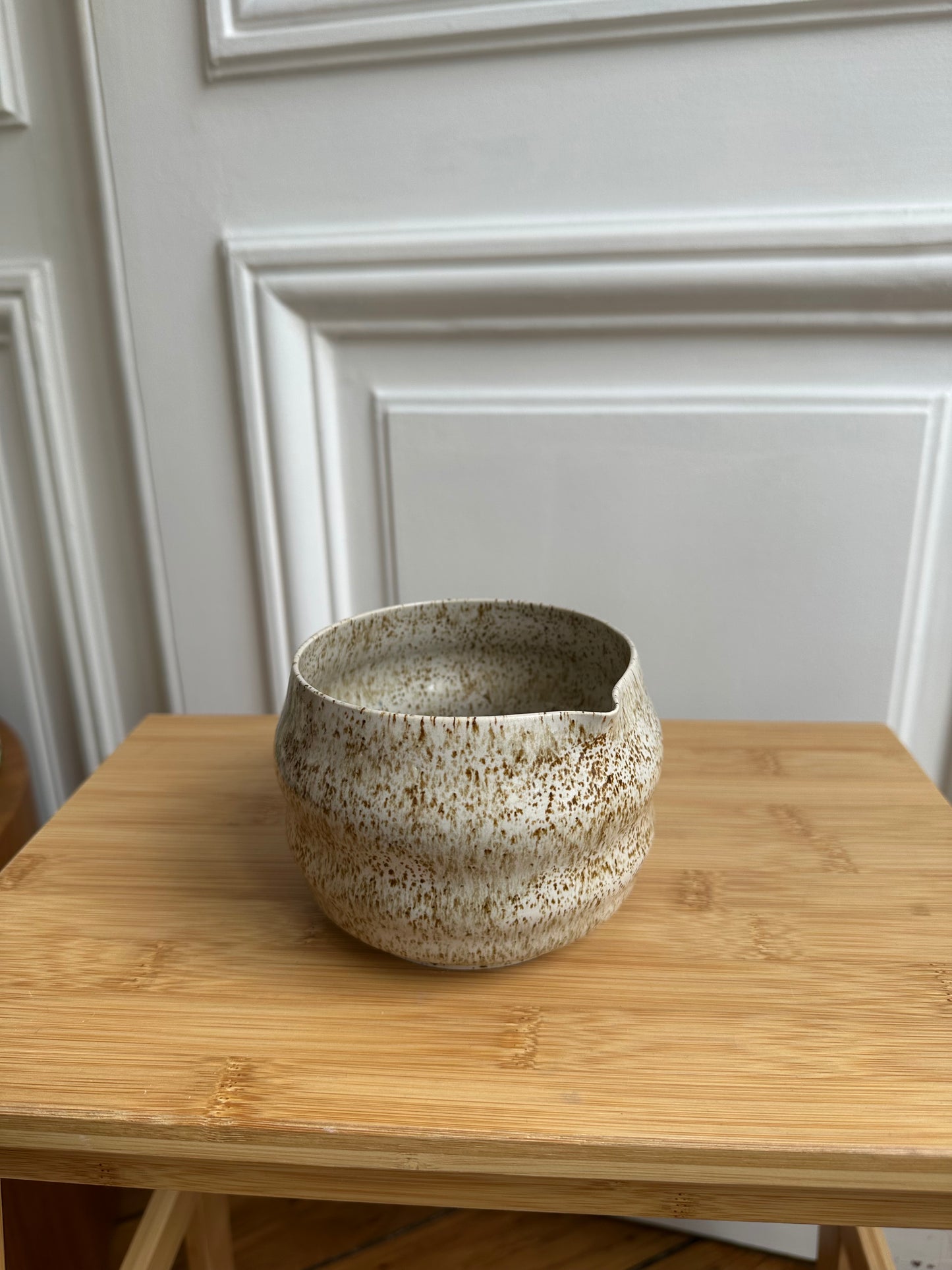 Bol à matcha - Beige moucheté