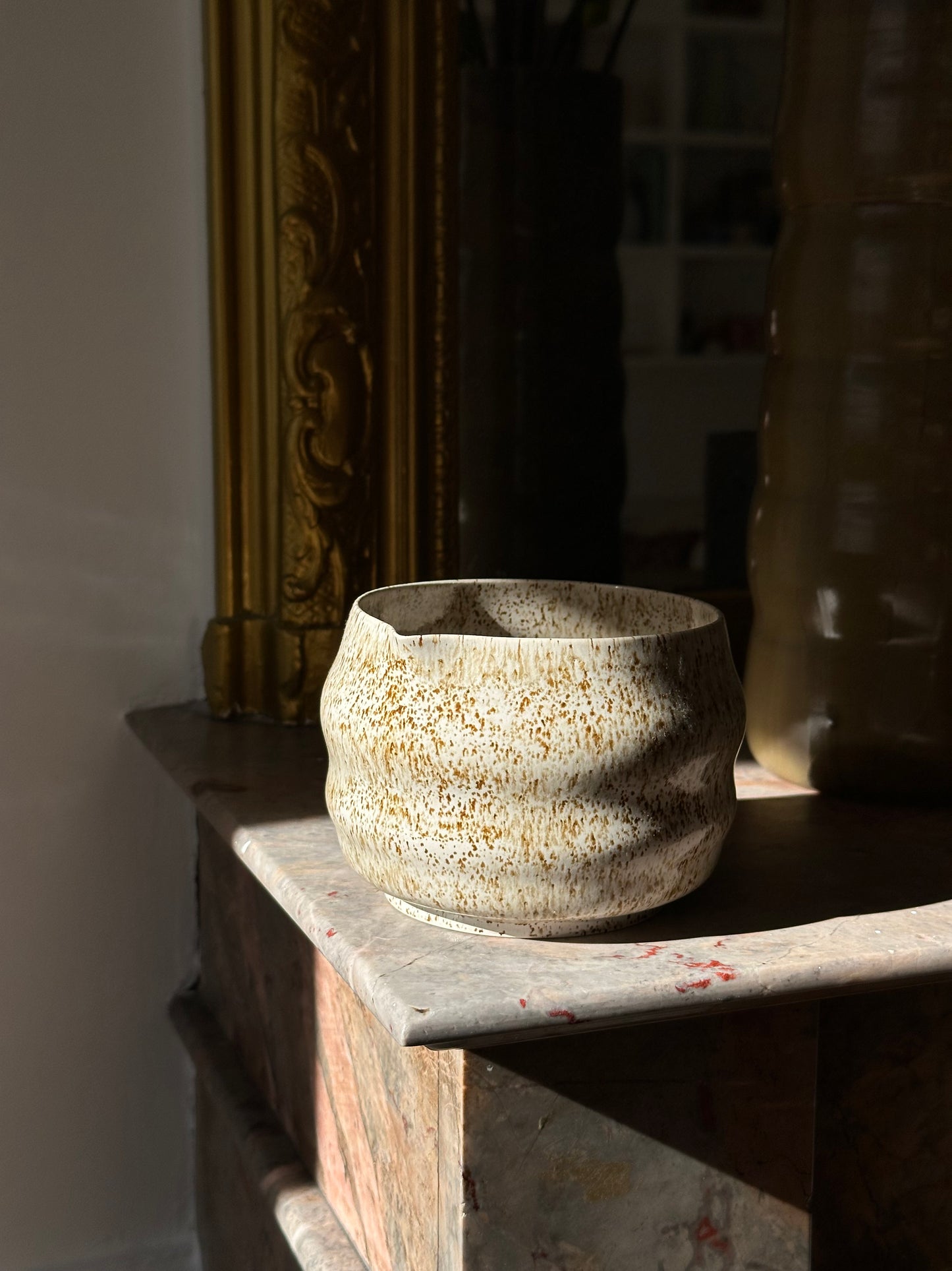 Bol à matcha - Beige moucheté