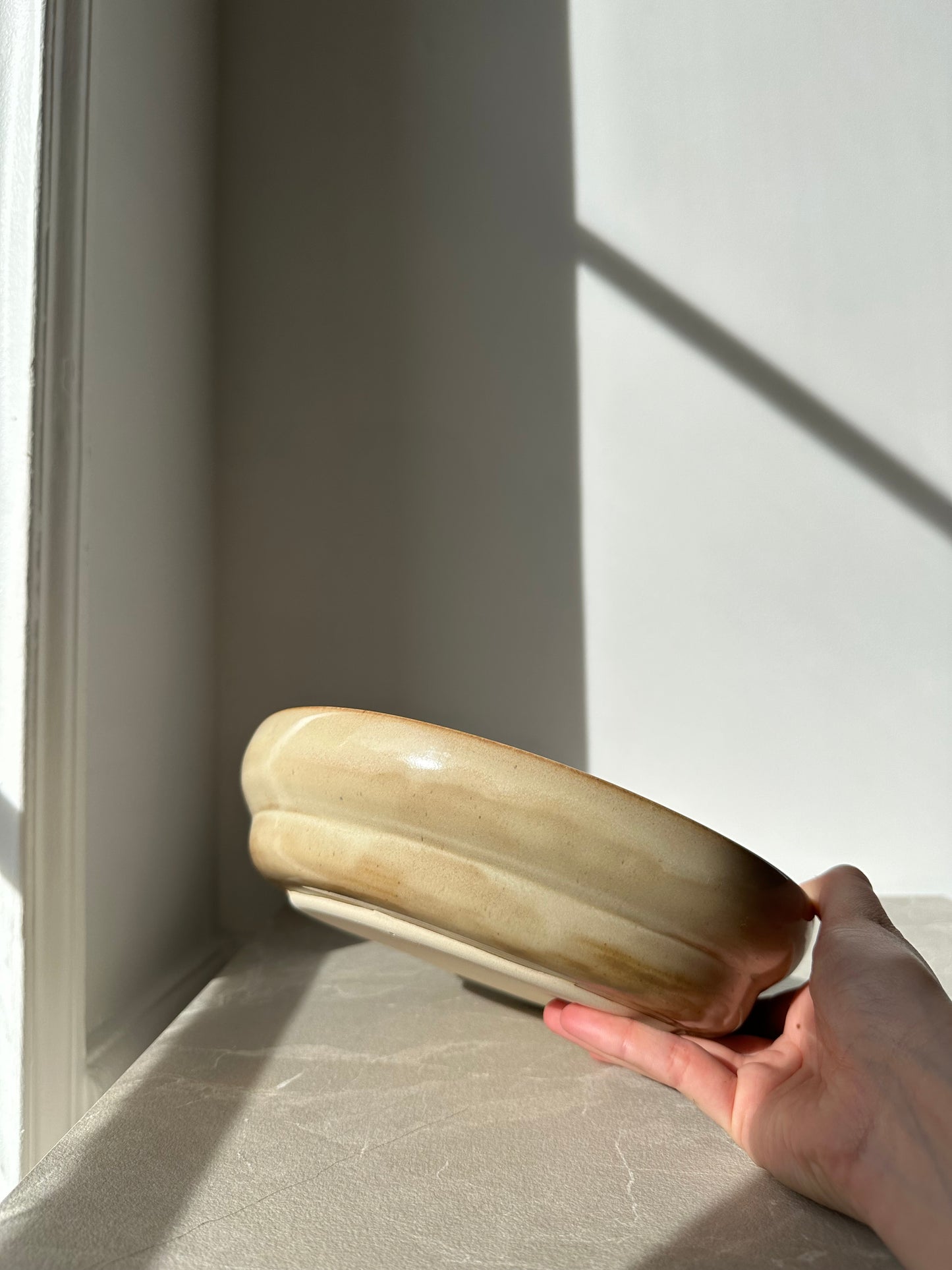 Grande assiette Volupté - Beige