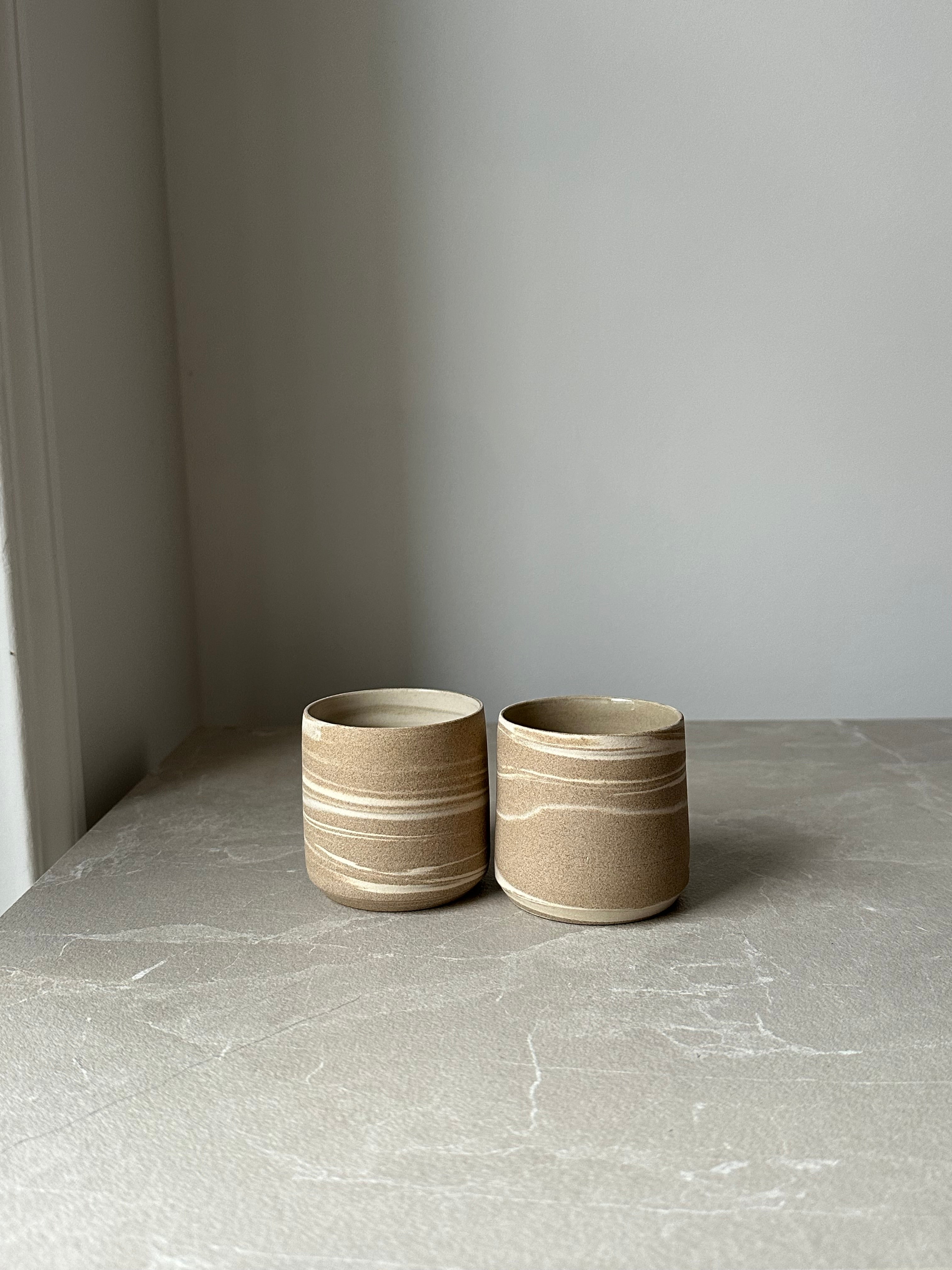 Duo de tasses grège - Terra Nostra