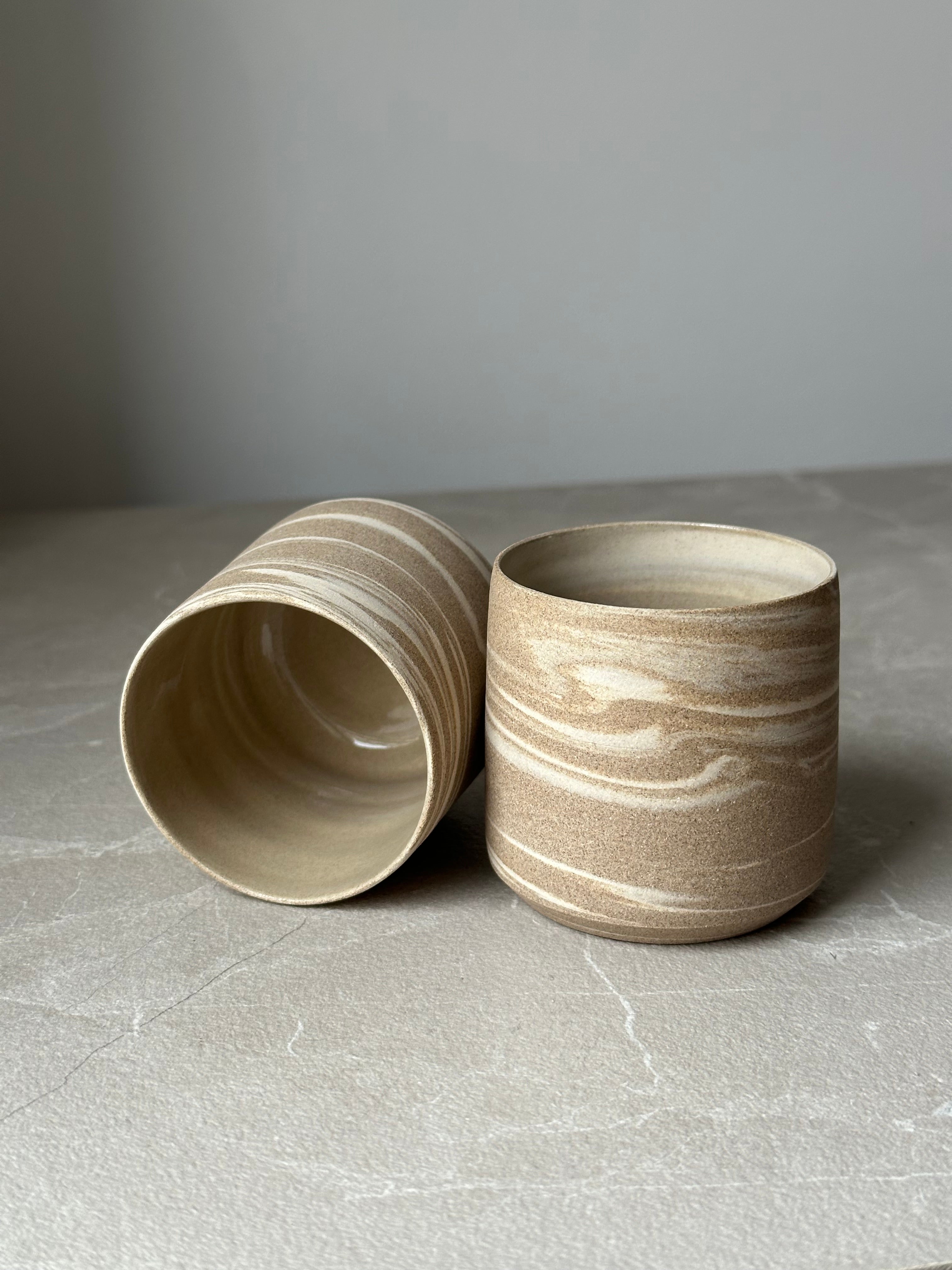 Duo de tasses grège - Terra Nostra