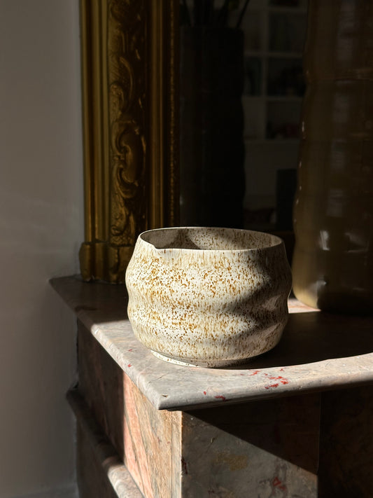 Bol à matcha - Beige moucheté